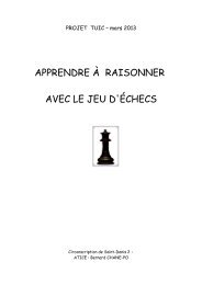 Apprendre Ã  raisonner avec le jeu d'Ã©checs