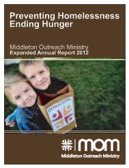 Annual Report - Middleton Outreach Ministry