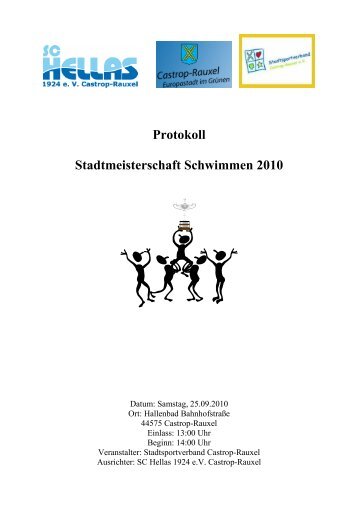 Protokoll Stadtmeisterschaft Schwimmen 2010 - SC Hellas 1924 ev ...