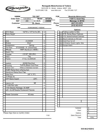 Renegade Motorhomes & Trailers - Westside Motorcoach