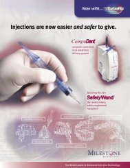 Injections are now easier and safer to give. - promosa dental