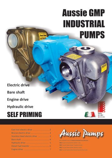 GMP Industrial Pump Easy Selection Guide (pdf ... - Aussie Pumps