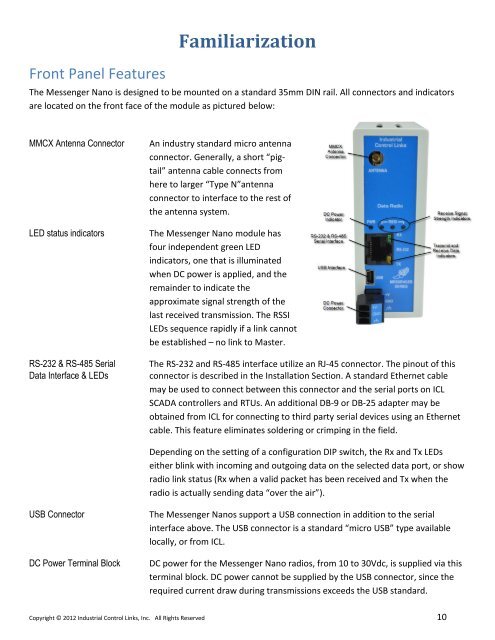 Messenger Series - Industrial Control Links