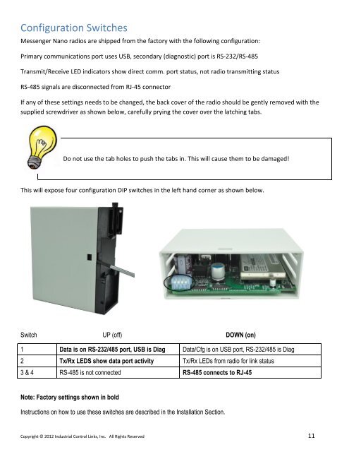 Messenger Series - Industrial Control Links