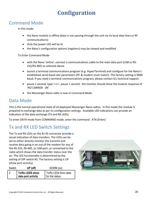 Messenger Series - Industrial Control Links