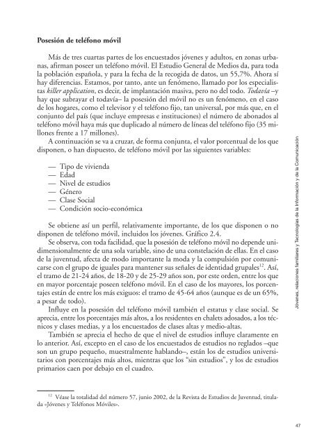 JÃ³venes, relaciones familiares y tecnologÃ­as de la ... - Xuventude.net