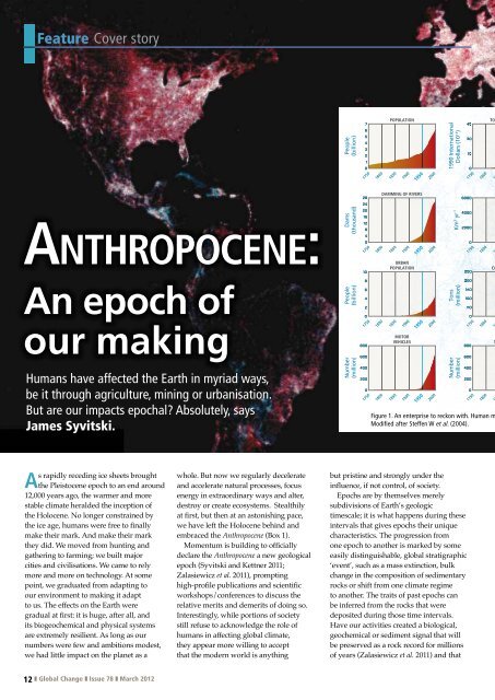 Anthropocene: an epoch of our making
