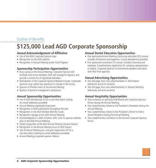 2013 Corporate Sponsorship Opportunities Align with a Proven ...