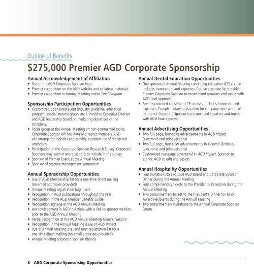 2013 Corporate Sponsorship Opportunities Align with a Proven ...