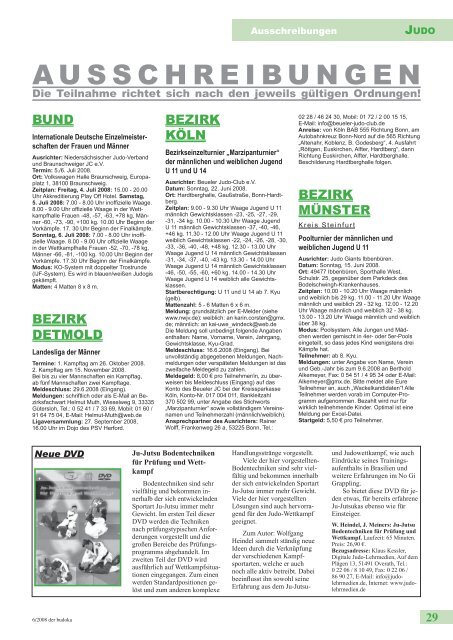 budoka 06 2008 - Dachverband für Budotechniken Nordrhein ...