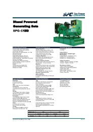 Diesel Powered Generating Sets C SPG- 150