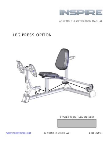 LEG PRESS OPTION - Inspire Fitness