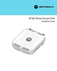 Motorola Solutions AP621 Access Point Installation Guide
