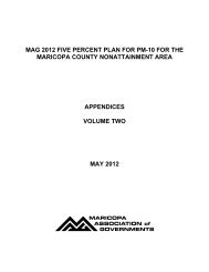 MAG 2012 Five Percent Plan for PM-10: Appendices, Volume 2