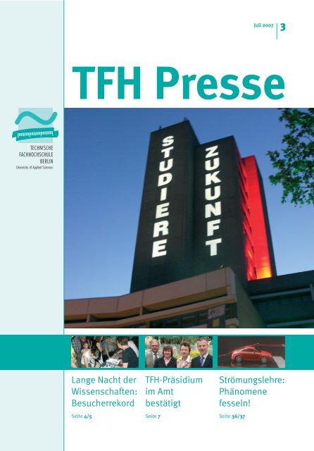 TFH-Presse 3/2007 - Beuth Hochschule für Technik Berlin
