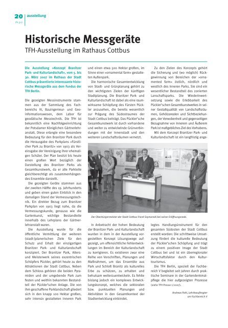 TFH-Presse 3/2007 - Beuth Hochschule für Technik Berlin