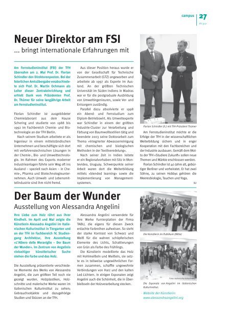 TFH-Presse 3/2007 - Beuth Hochschule für Technik Berlin