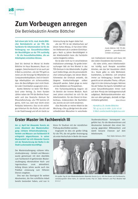 TFH-Presse 3/2007 - Beuth Hochschule für Technik Berlin