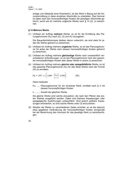 Besonderer Teil HOB-I Ingenieurbauwerke, Planung und örtliche ...