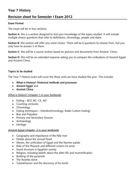 revision year 7 history teaching resources history