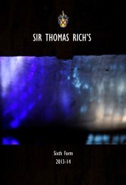 PDF document - Sir Thomas Rich's School