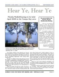 September Newsletter - Hearing Loss Association of Florida