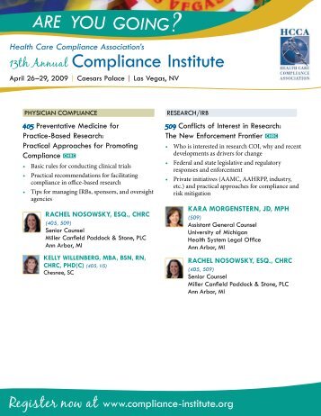 Compliance Institute.pdf - Miller Canfield