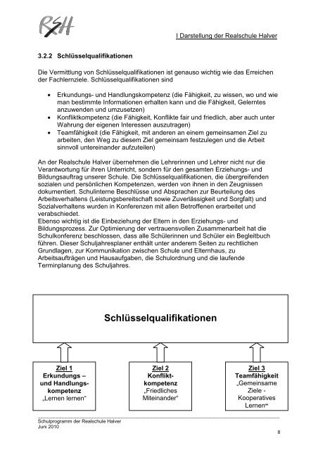 Fassung des Schulprogramms 2010-2011 - Realschule Halver