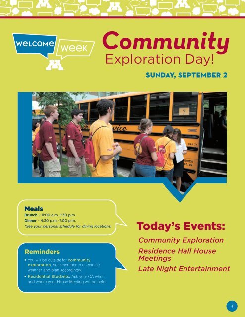 Residence Hall Community Events - Orientation and First-Year ...