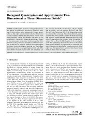 Decagonal Quasicrystals and Approximants: TwoDimensional or ...