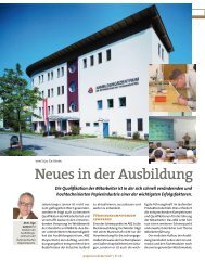 Neues in der Ausbildung