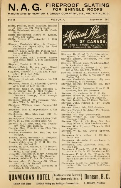 Directory of Vancouver Island and adjacent islands - waughfamily.ca
