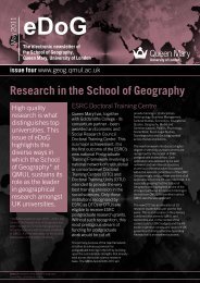 eDoG newsletter 4 - Geography - Queen Mary, University of London