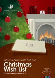 Slieve Donard Estate And Spa Christmas Wish List - Hastings Hotels