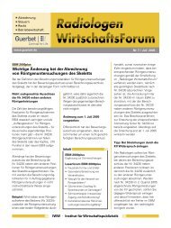 WirtschaftsForum Radiologen - Guerbet