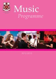 Programme - Dulwich College Shanghai