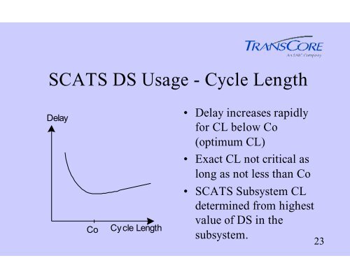 SCATS Adaptive Traffic System - Traffic Signal Systems Committee