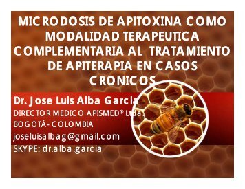 microdosis de apitoxina como modalidad terapeutica ... - Apinews