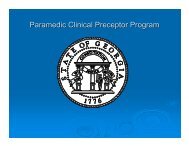 Paramedic Clinical Preceptor Program