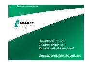 Präsentation UVP - Lafarge