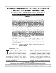 Comparative Study of Kinetic Mechanisms for Natural Gas - Mehran ...