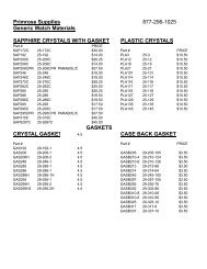 Primrose Supplies 877-296-1025 Generic Watch Materials ...