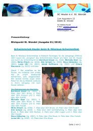 Schwimmclub Heuler beim 8. Nikolaus-Schwimmfest