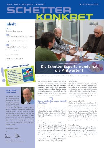 Nr. 26 - November 2010 [PDF] - Schetter GmbH