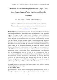 Prediction of Automotive Engine Power and Torque Using Least ...