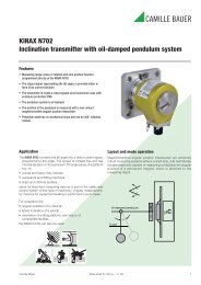 KINAX N702 Inclination transmitter with oil-damped pendulum system