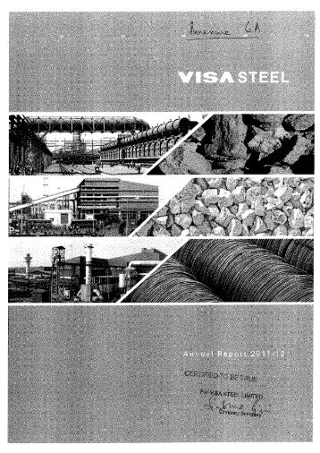 Audited financials of the VISA Steel Limited (VSL)