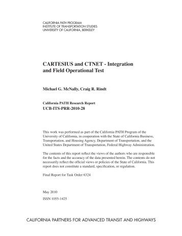 CARTESIUS and CTNET - Integration and Field Operational Test