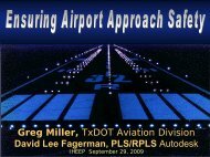 Greg Miller, TxDOT Aviation Division David Lee Fagerman, PLS ...