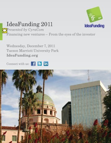 IdeaFunding 2011 - Eller College of Management - University of ...